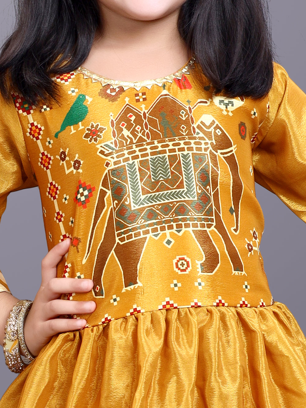 Girls Digital Print Lehenga Choli and Dupatta Set