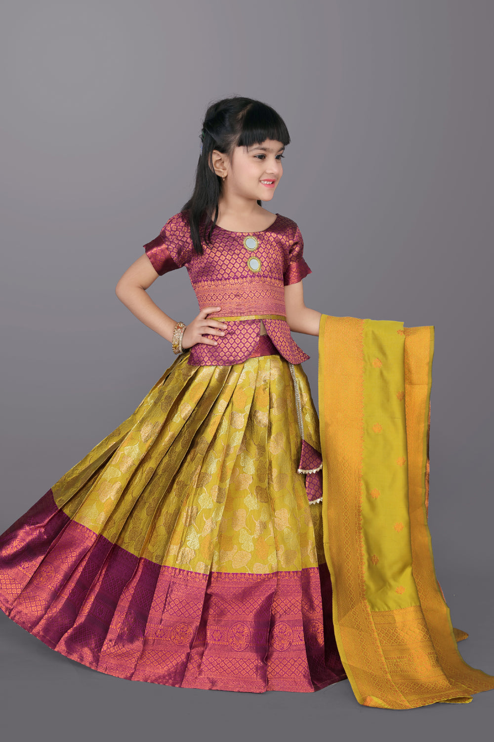 Girls High Quality Lehenga Choli with Dupatta – Festive Ethnic Wear