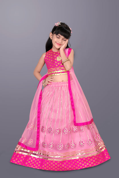 Girls Ethnic Wear Lehenga, Choli and Dupatta Set