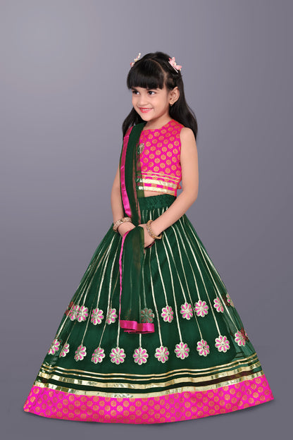 Girls Ethnic Wear Lehenga, Choli and Dupatta Set