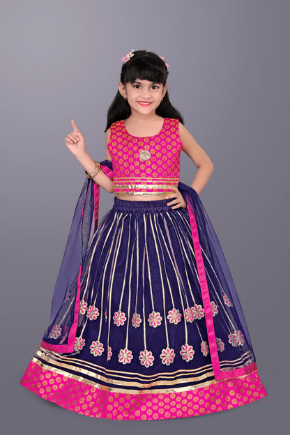 Girls Ethnic Wear Lehenga, Choli and Dupatta Set