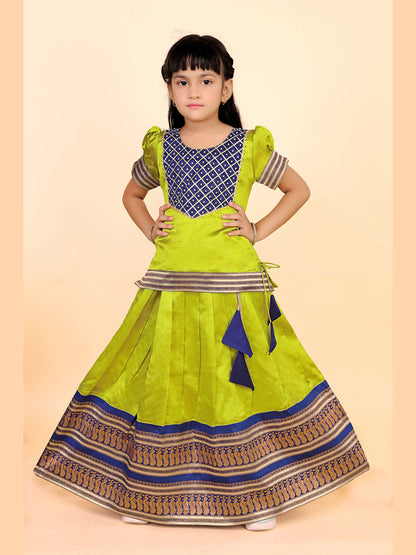 Baby Girls Ethnic Wear Printed Lehenga Set