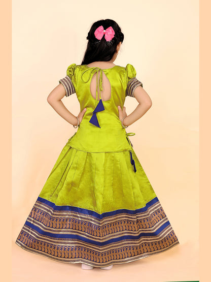 Baby Girls Ethnic Wear Printed Lehenga Set