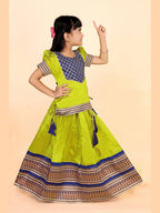 Baby Girls Printed Lehenga Choli Set – Festive Ethnic Wear