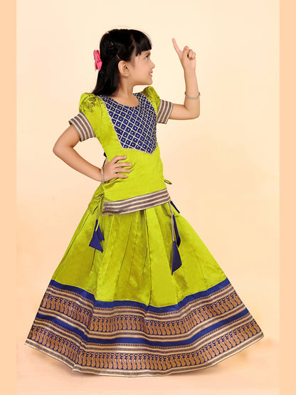 Baby Girls Ethnic Wear Printed Lehenga Set