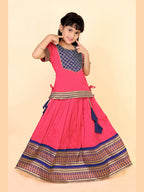 Baby Girls Printed Lehenga Choli Set – Festive Ethnic Wear