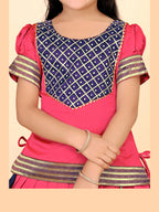 Baby Girls Printed Lehenga Choli Set – Festive Ethnic Wear