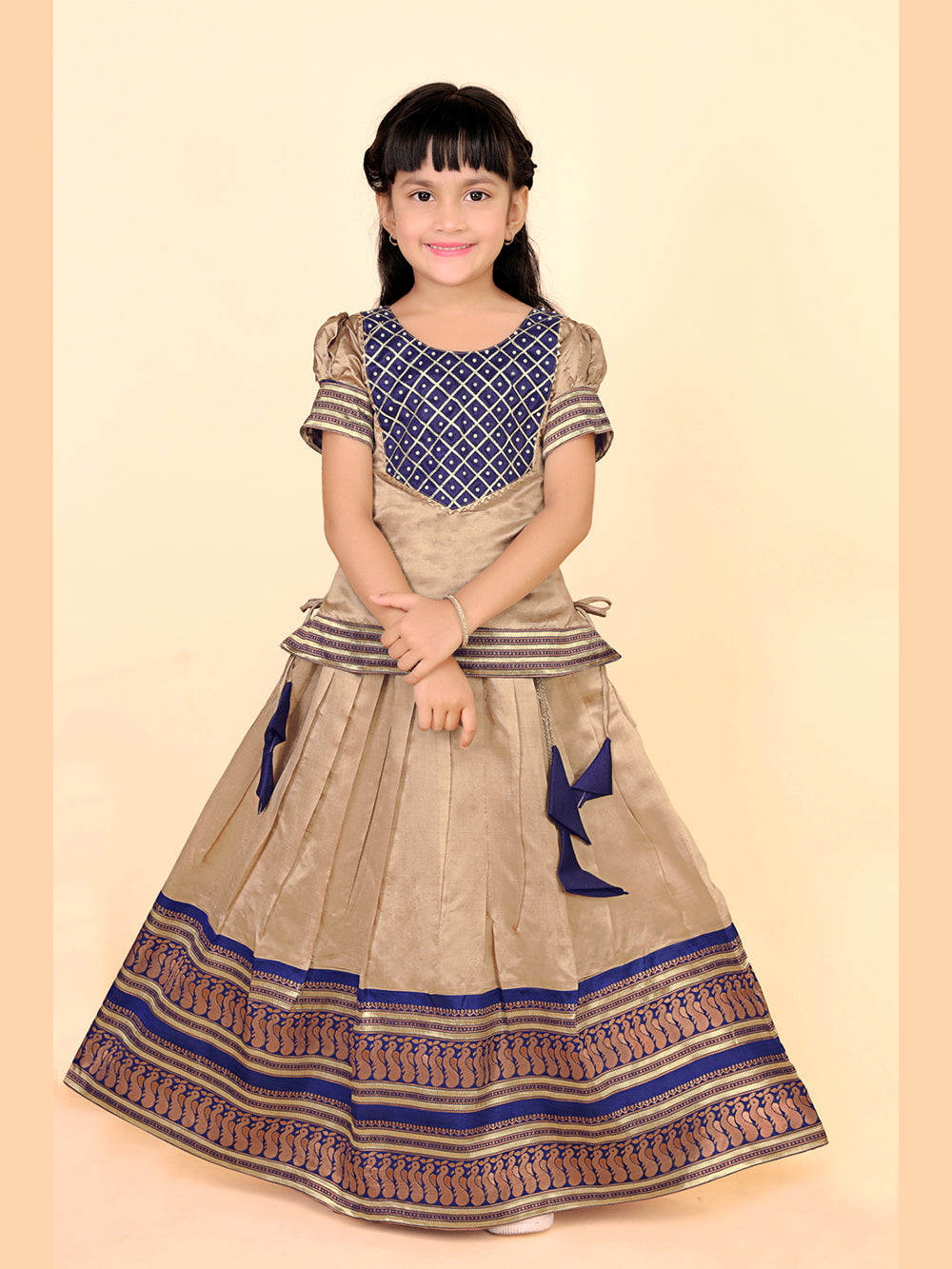 Baby Girls Printed Lehenga Choli Set – Festive Ethnic Wear