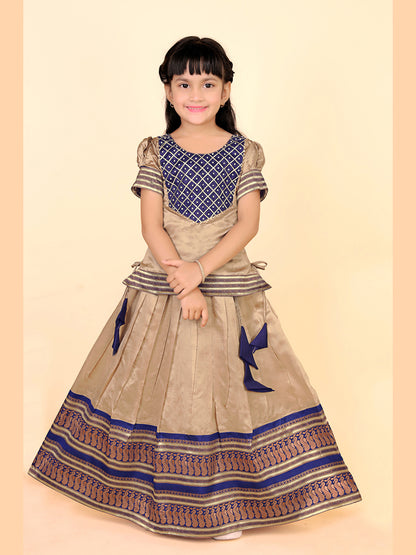 Baby Girls Ethnic Wear Printed Lehenga Set