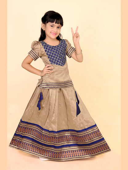 Baby Girls Ethnic Wear Printed Lehenga Set