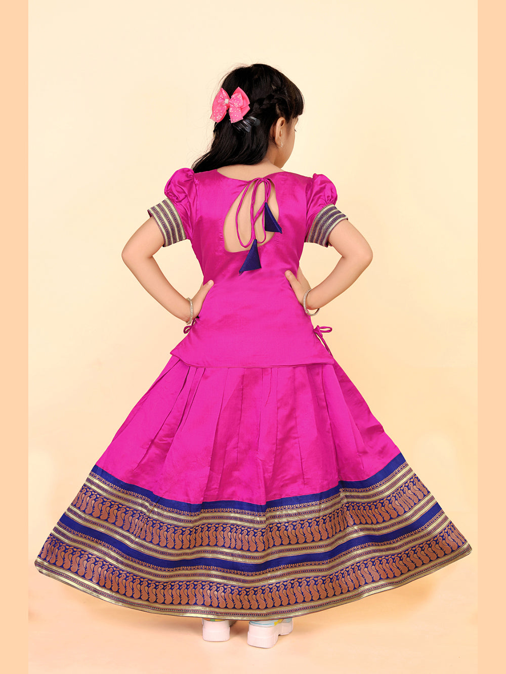 Baby Girls Printed Lehenga Choli Set – Festive Ethnic Wear