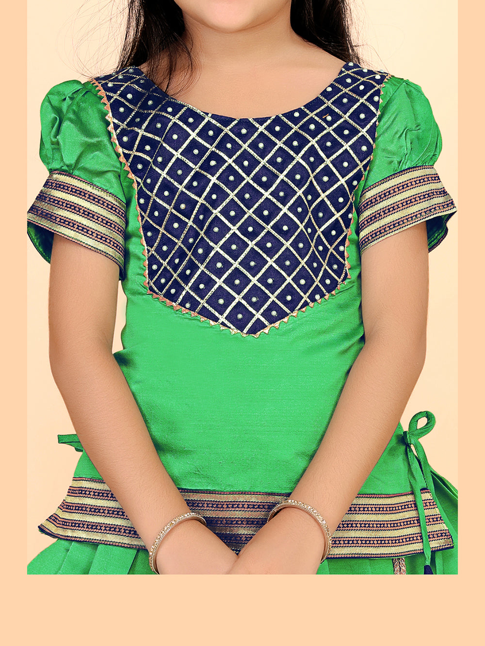 Baby Girls Printed Lehenga Choli Set – Festive Ethnic Wear