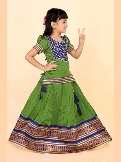 Baby Girls Ethnic Wear Printed Lehenga Set