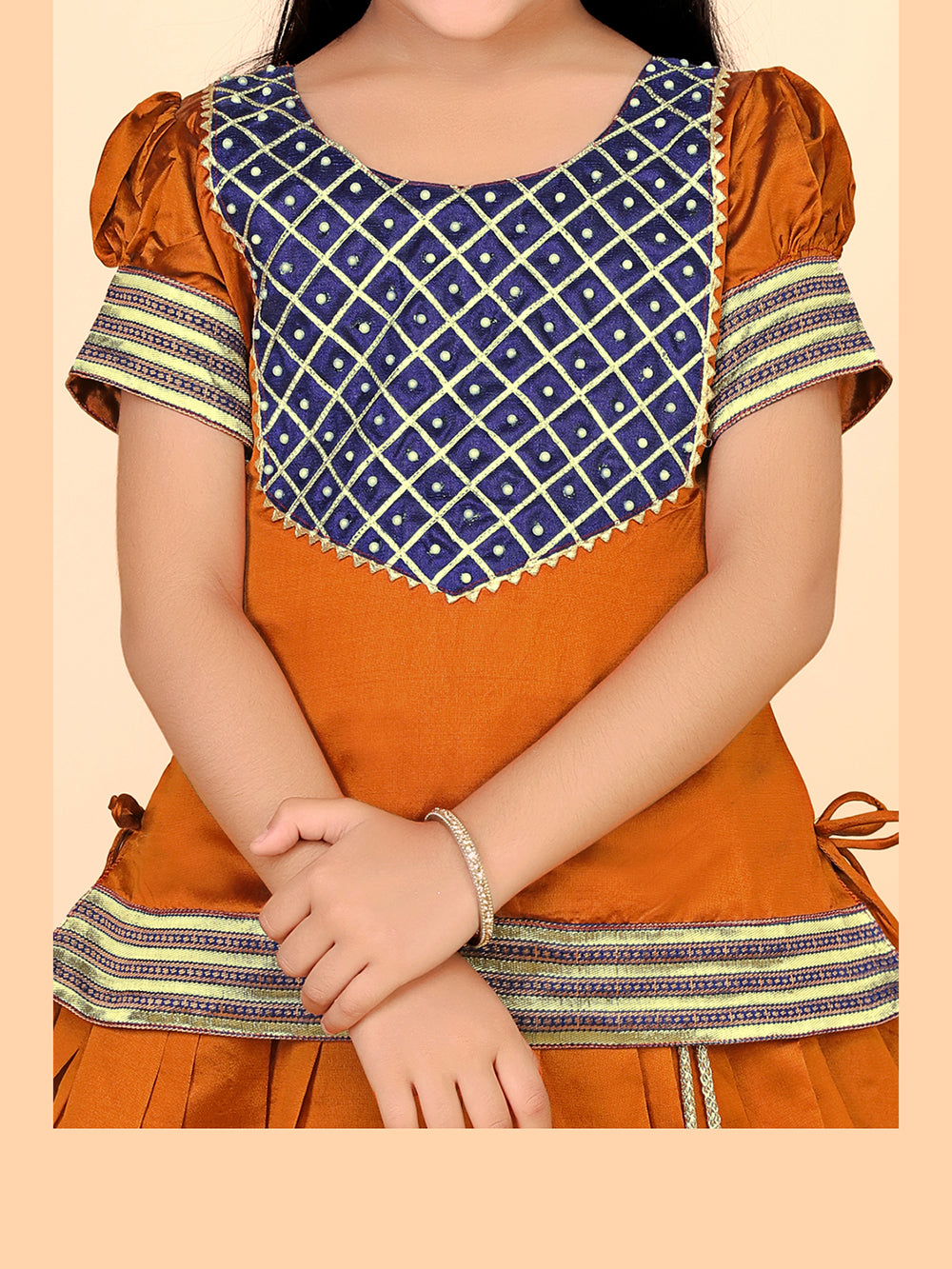 Baby Girls Ethnic Wear Printed Lehenga Set