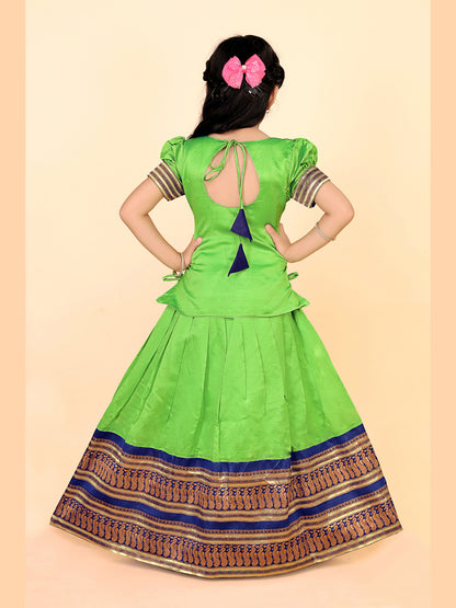 Baby Girls Ethnic Wear Printed Lehenga Set