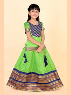 Baby Girls Printed Lehenga Choli Set – Festive Ethnic Wear