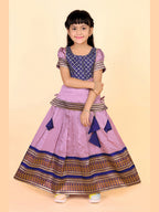 Baby Girls Printed Lehenga Choli Set – Festive Ethnic Wear