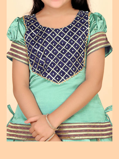 Baby Girls Ethnic Wear Printed Lehenga Set