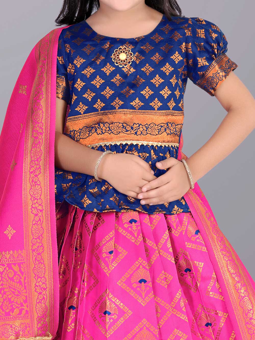 Girls Printed Lehenga Choli with Dupatta – Festive Ethnic Wear