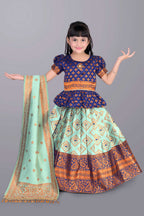 Girls printed lehenga choli with dupatta festive ethnic wear