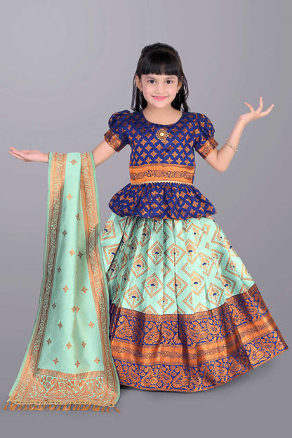 Ethnic Wear Printed Lehenga, Choli and Dupatta Set