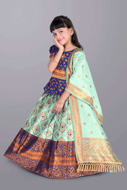 Ethnic Wear Printed Lehenga, Choli and Dupatta Set