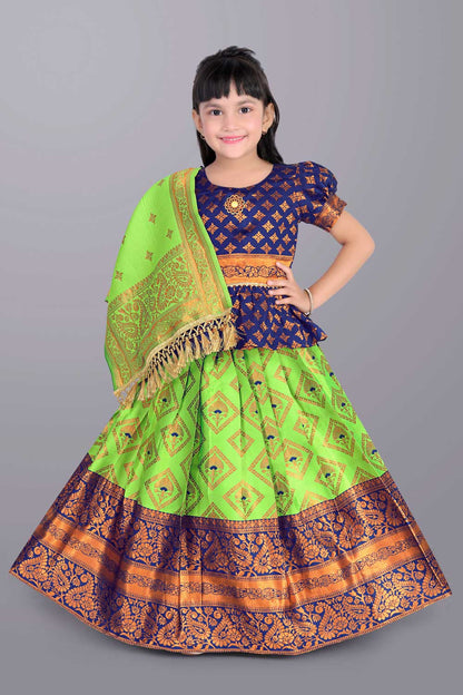 Ethnic Wear Printed Lehenga, Choli and Dupatta Set