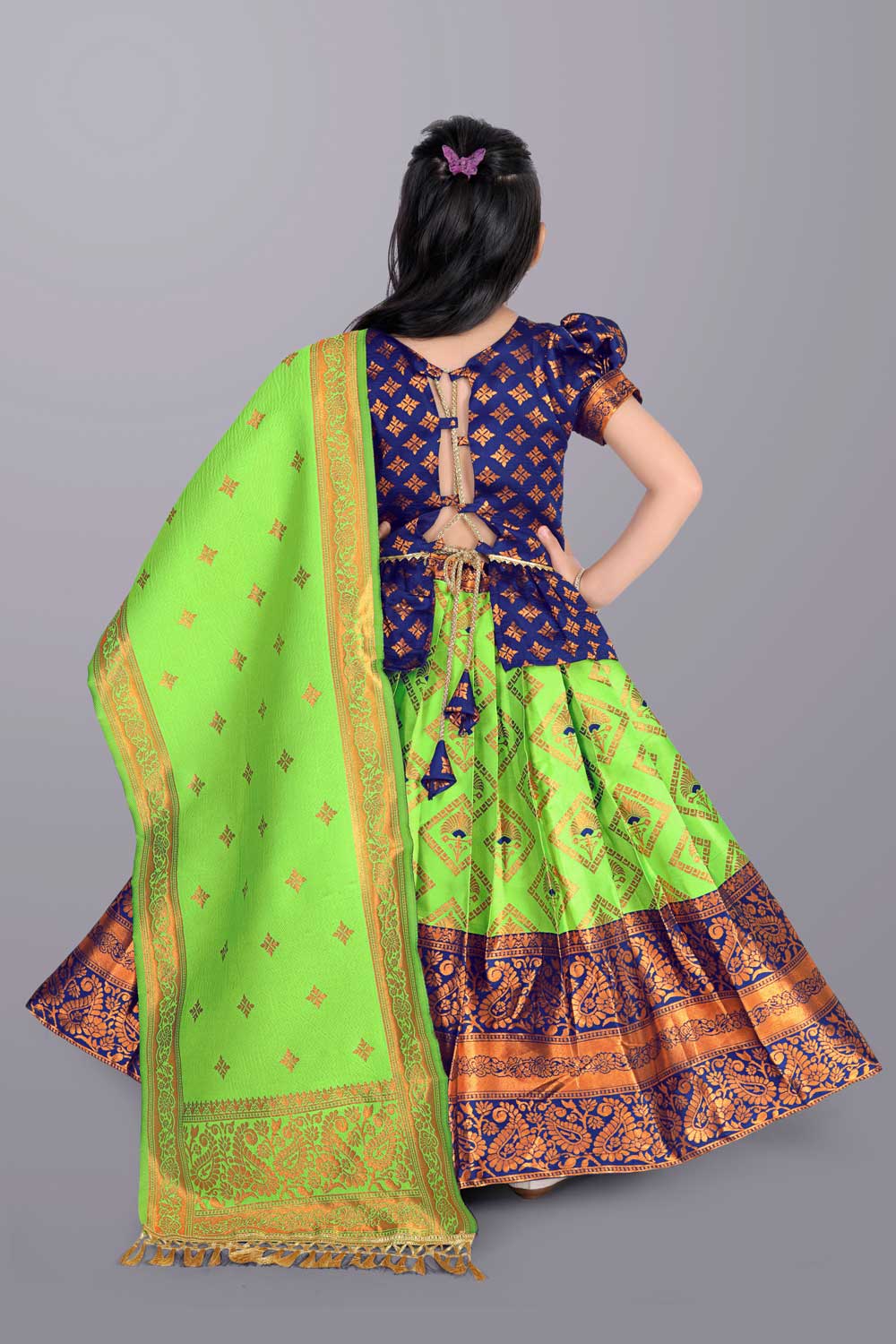 Ethnic Wear Printed Lehenga, Choli and Dupatta Set