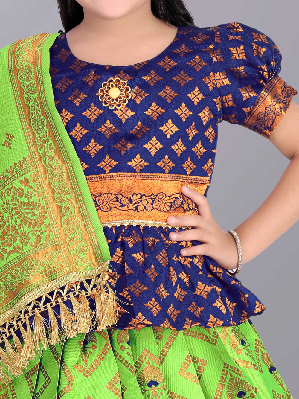 Ethnic Wear Printed Lehenga, Choli and Dupatta Set