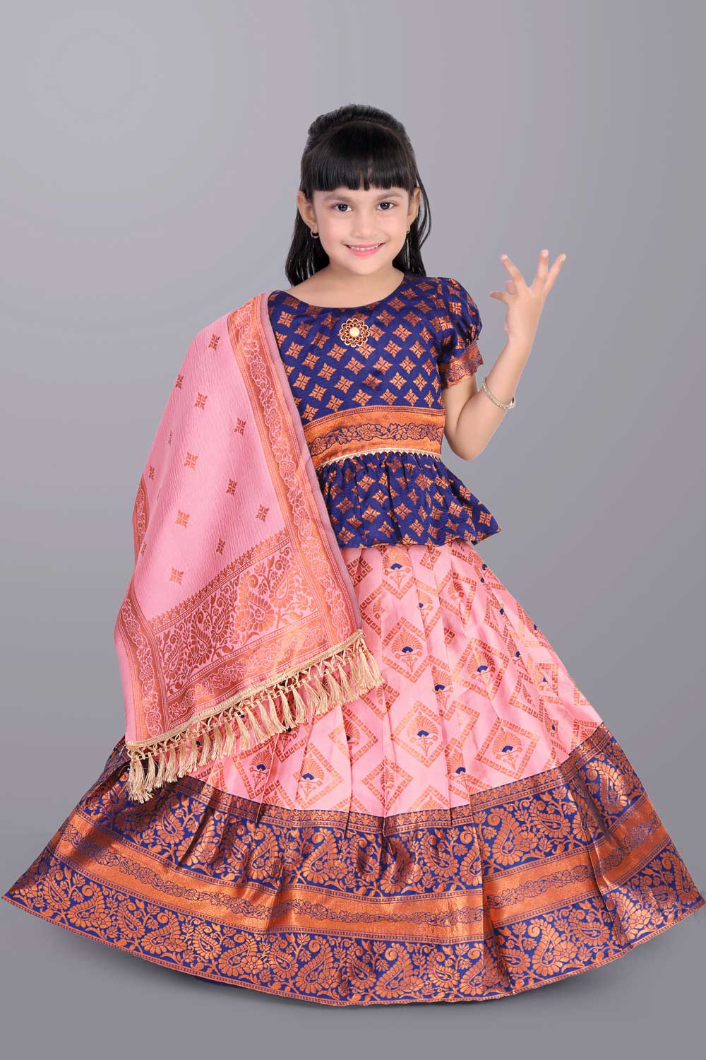 Ethnic Wear Printed Lehenga, Choli and Dupatta Set