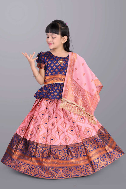 Ethnic Wear Printed Lehenga, Choli and Dupatta Set