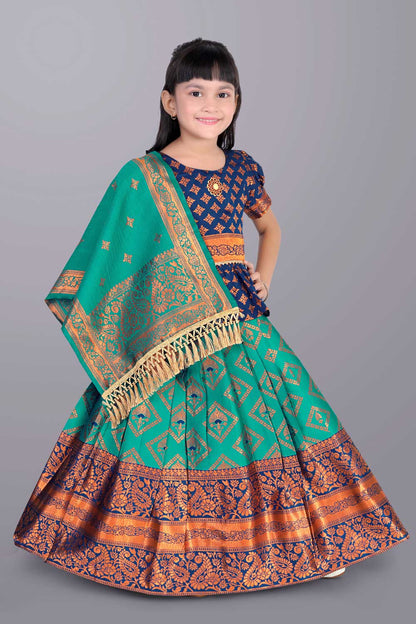 Ethnic Wear Printed Lehenga, Choli and Dupatta Set