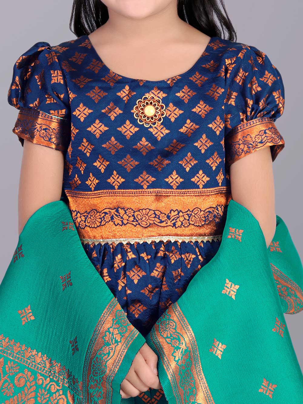 Ethnic Wear Printed Lehenga, Choli and Dupatta Set