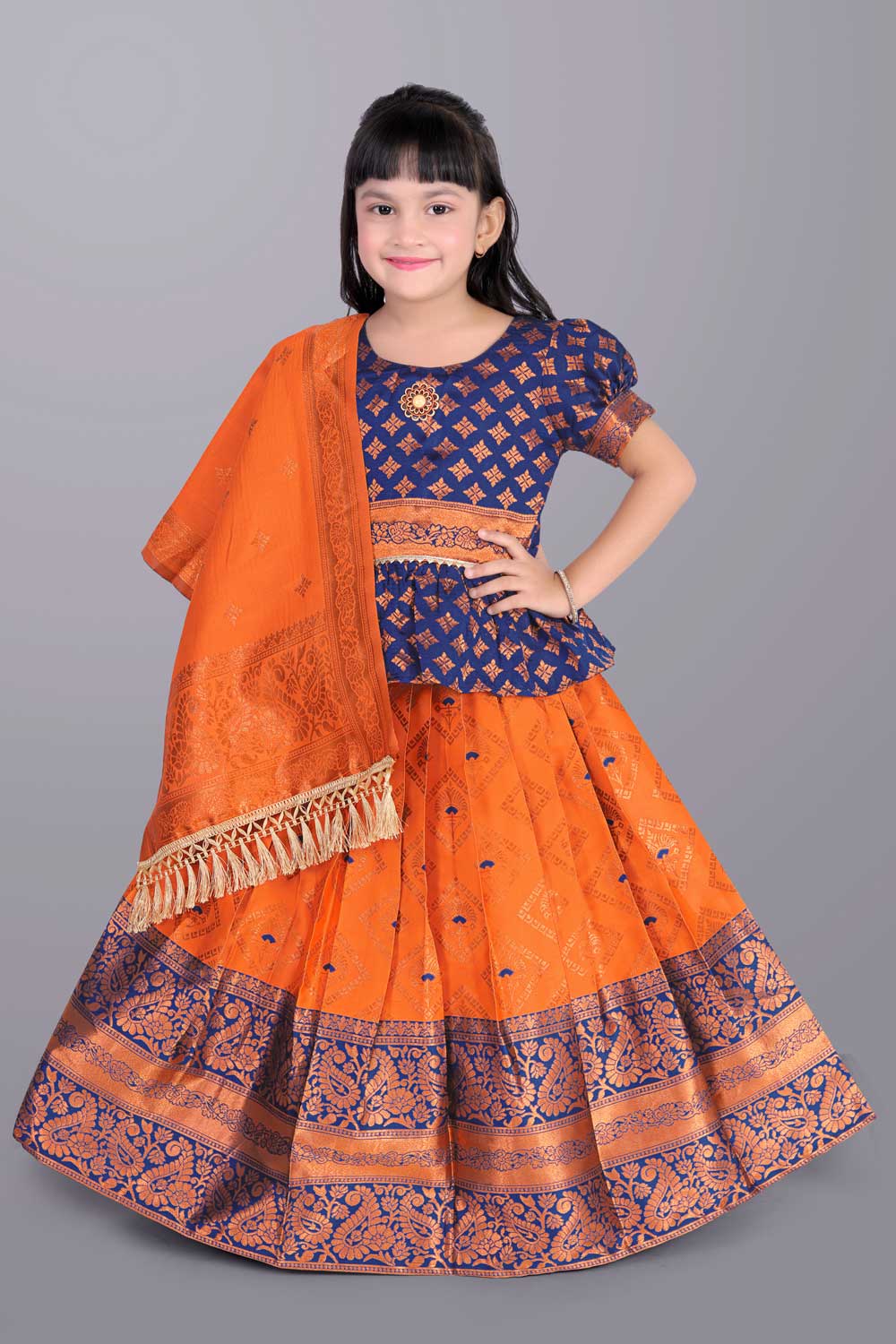 Girls Printed Lehenga Choli with Dupatta – Festive Ethnic Wear