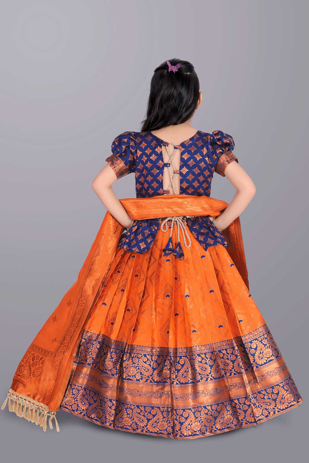 Girls Printed Lehenga Choli with Dupatta – Festive Ethnic Wear