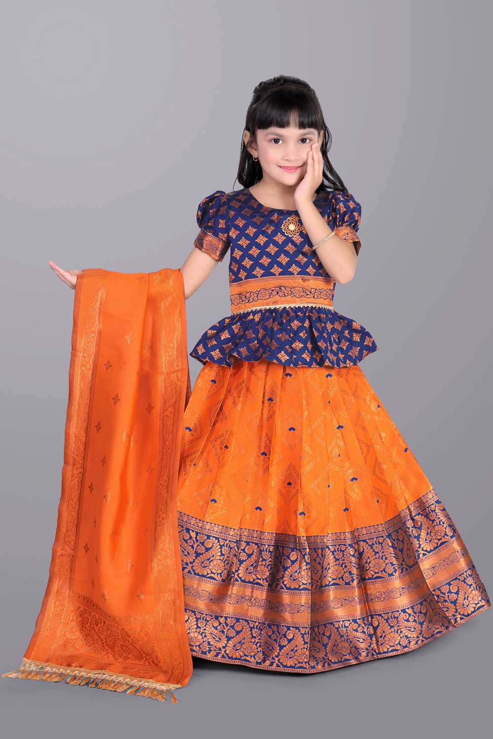 Ethnic Wear Printed Lehenga, Choli and Dupatta Set