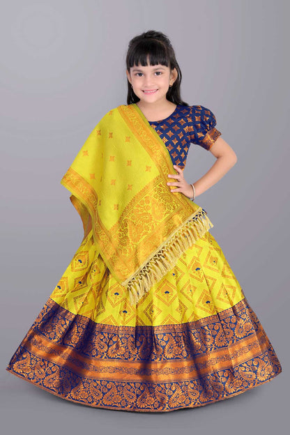 Ethnic Wear Printed Lehenga, Choli and Dupatta Set