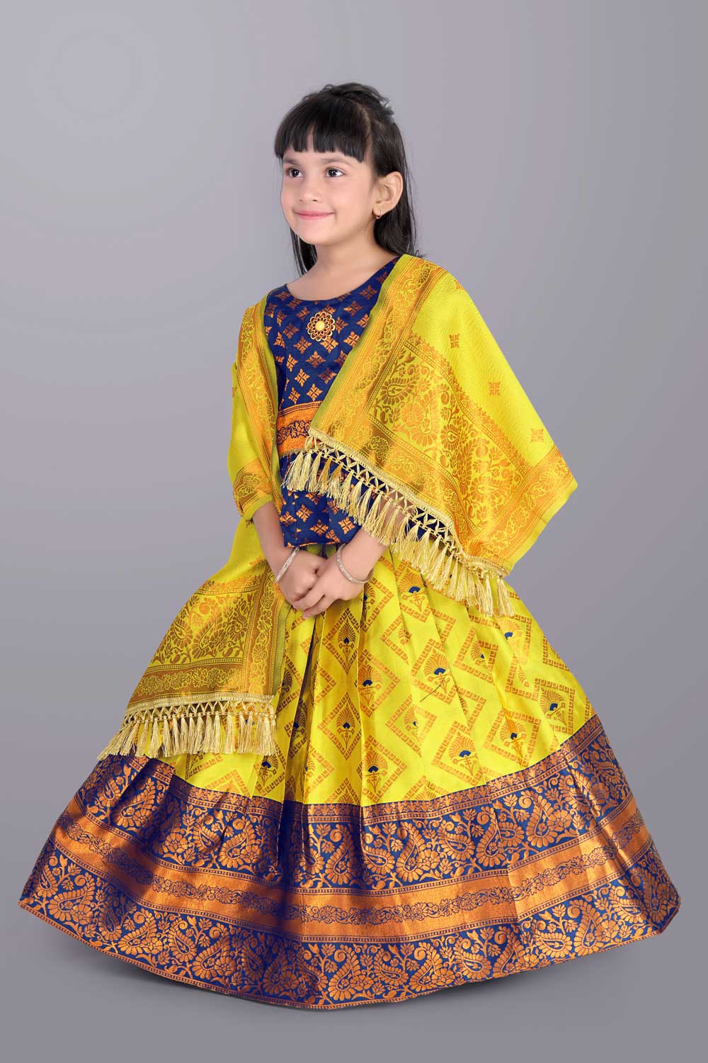 Ethnic Wear Printed Lehenga, Choli and Dupatta Set
