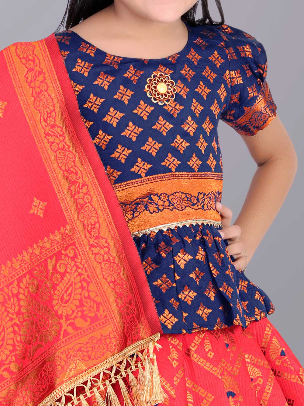 Ethnic Wear Printed Lehenga, Choli and Dupatta Set