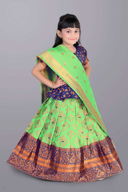 Ethnic Wear Printed Lehenga, Choli and Dupatta Set