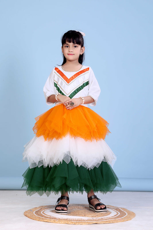 Tiranga Dress Kids Costume Wear
