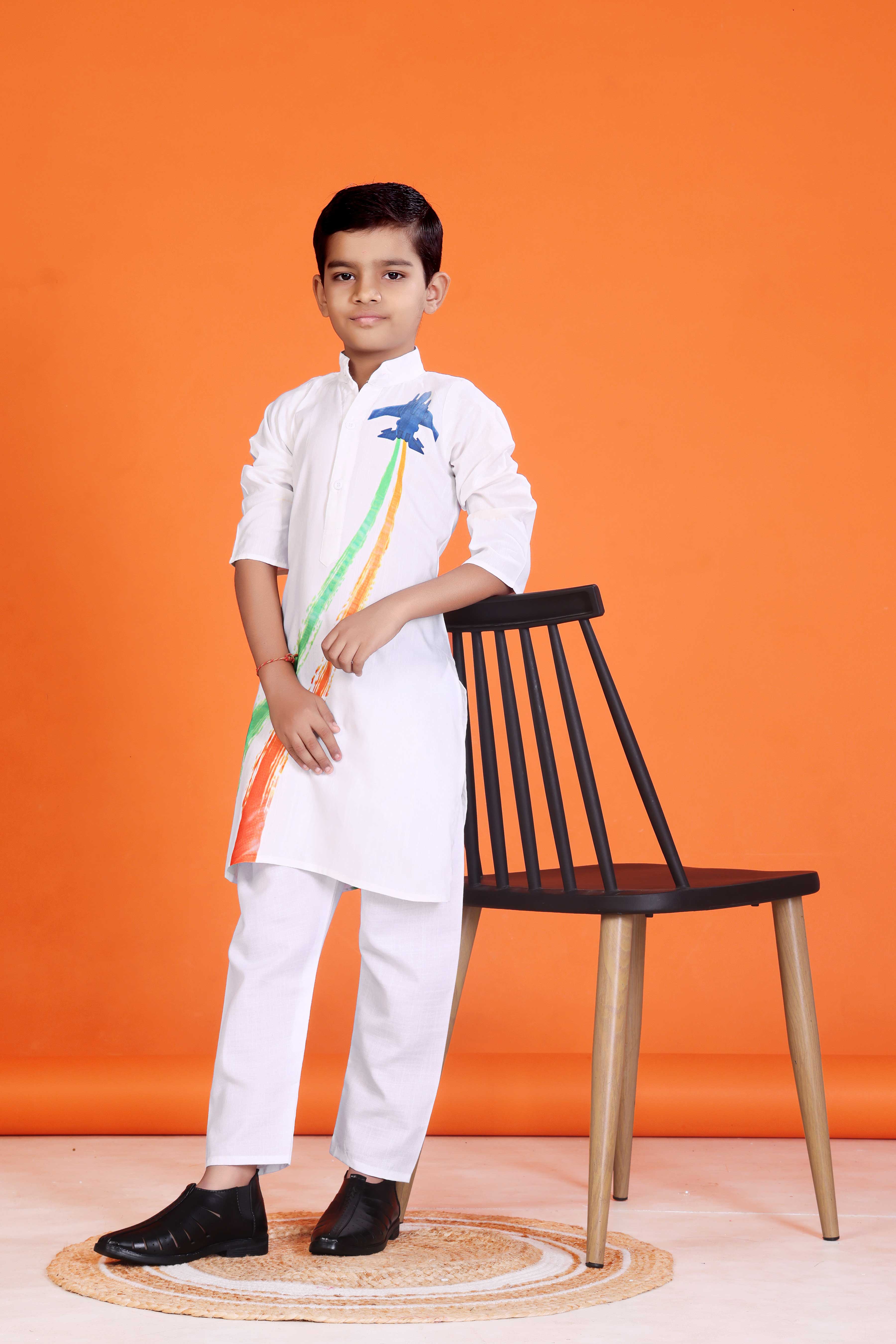 Boys Indian festive kurta pajama set traditional ethnic wear