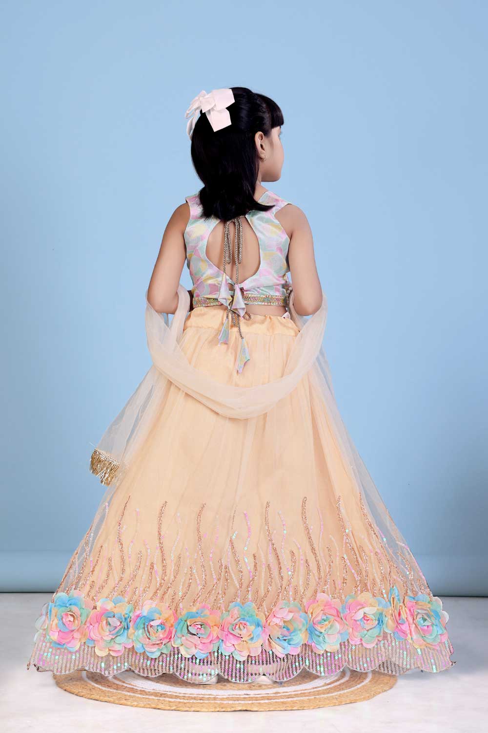 Baby Girls Embriodery Work Lehenga Set