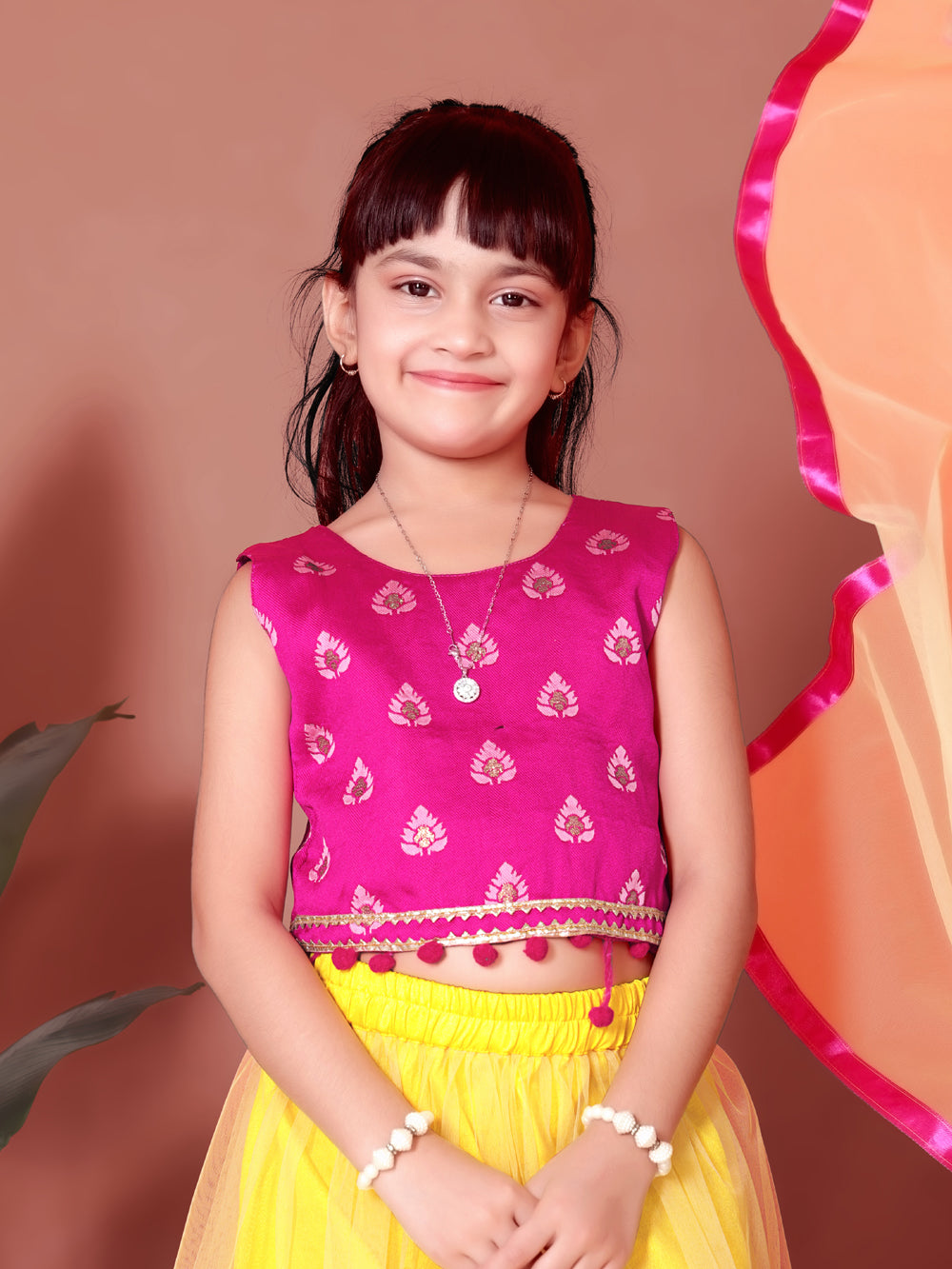 Embriodery Lehenga Choli and Dupatta Set for Girls