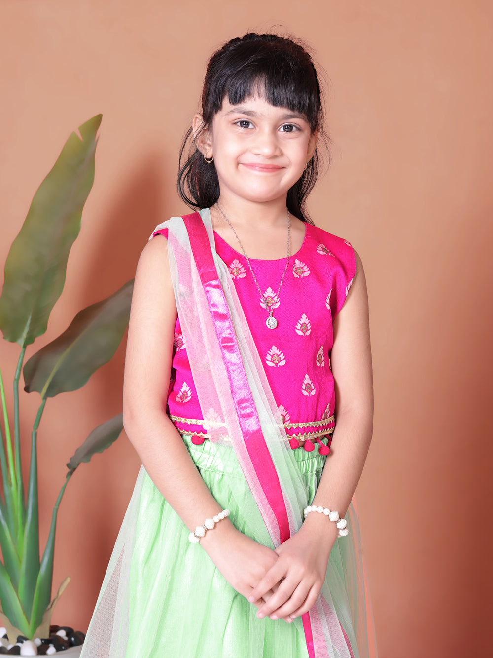 Embriodery Lehenga Choli and Dupatta Set for Girls