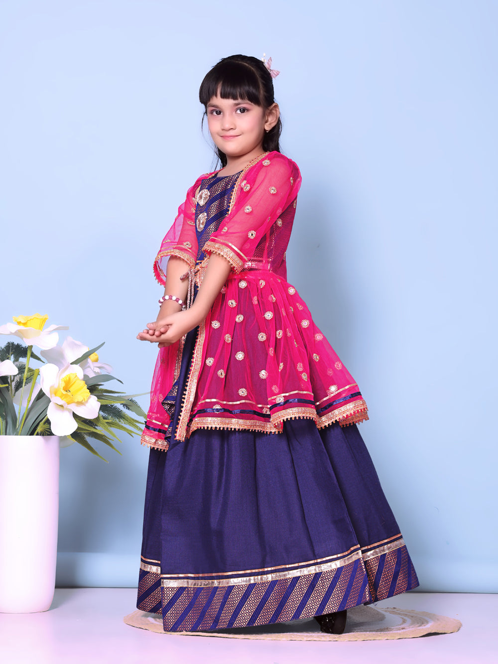 Baby Girls Lehenga Choli Ethnic Wear Embellished Lehenga Choli