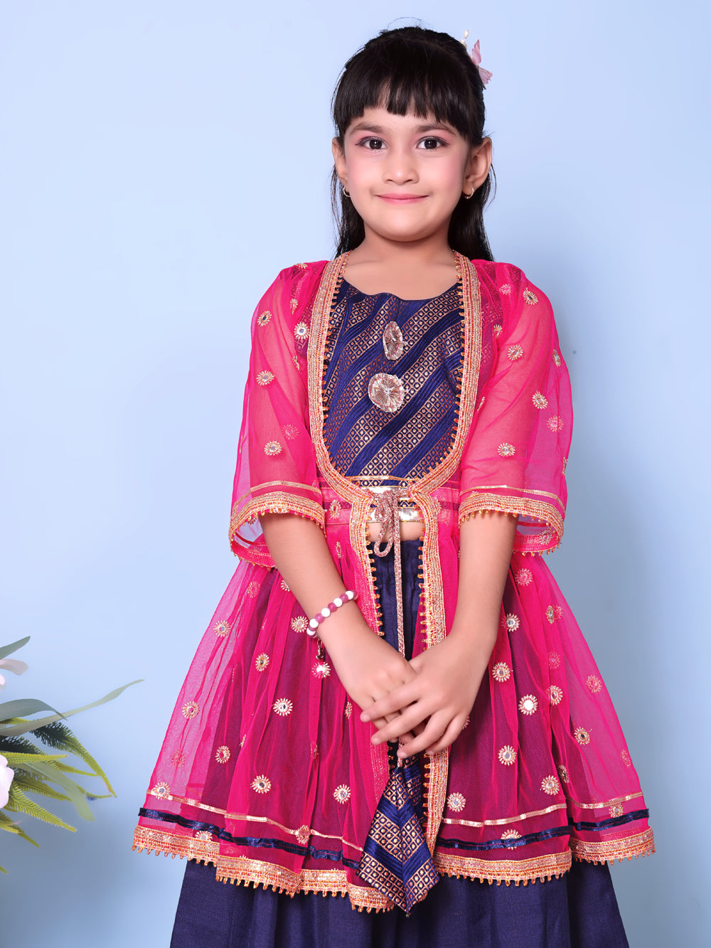 Baby Girls Lehenga Choli Ethnic Wear Embellished Lehenga Choli