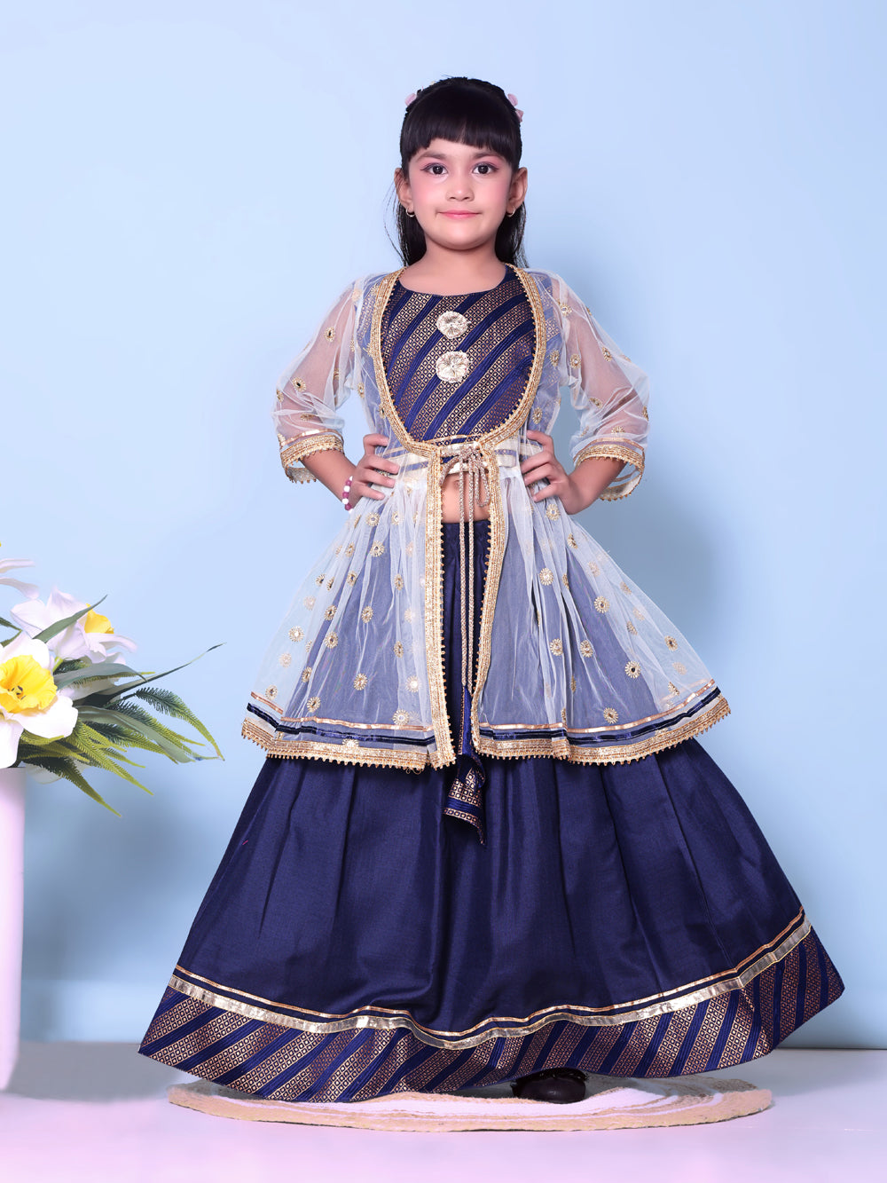 Baby Girls Lehenga Choli Ethnic Wear Embellished Lehenga Choli