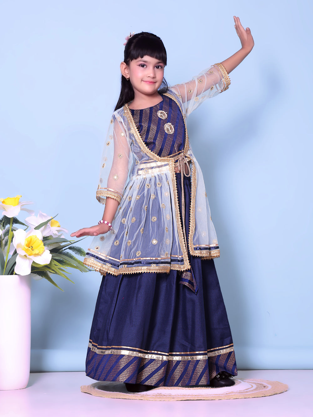 Baby Girls Lehenga Choli Ethnic Wear Embellished Lehenga Choli