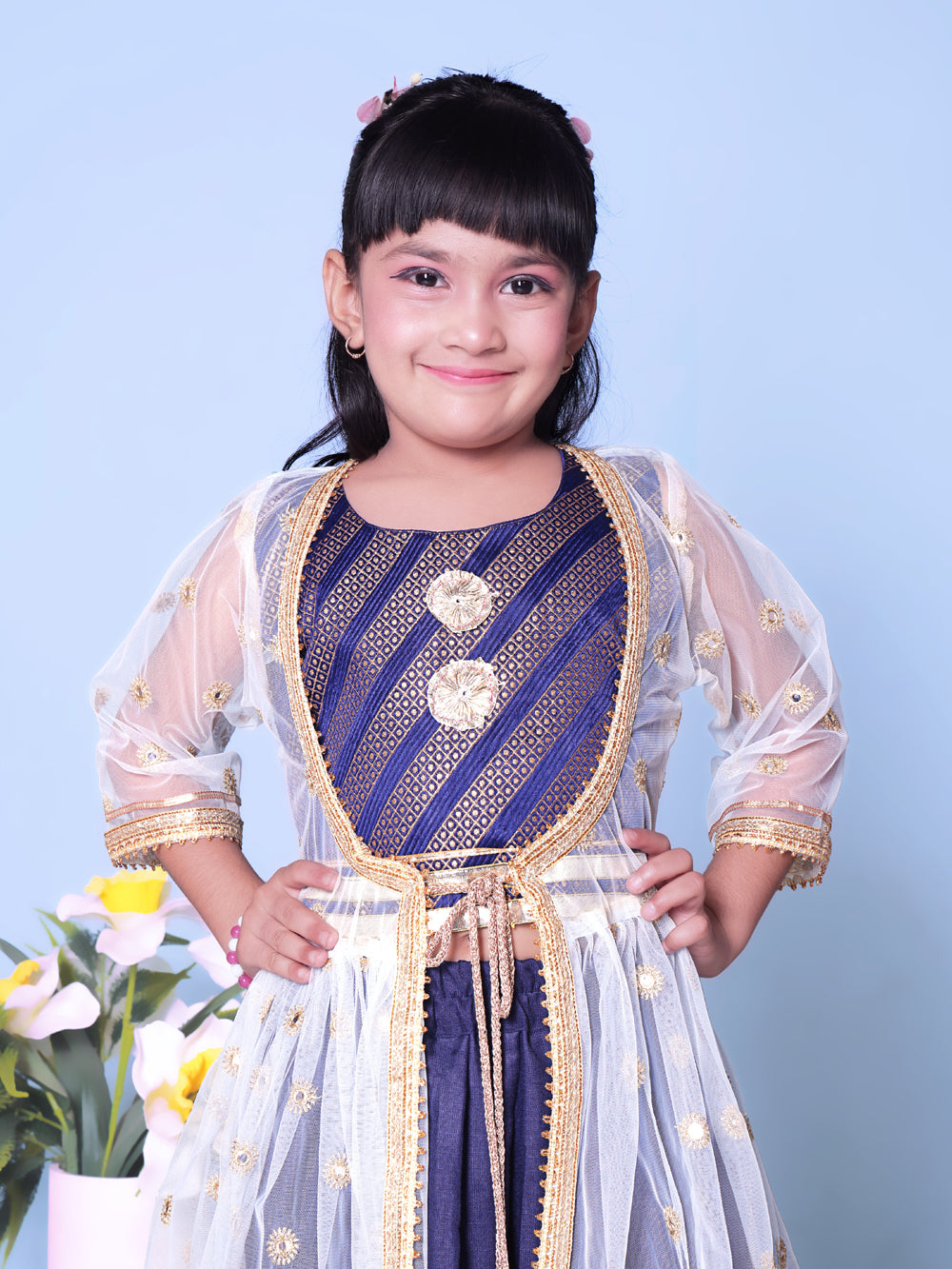 Baby Girls Lehenga Choli Ethnic Wear Embellished Lehenga Choli